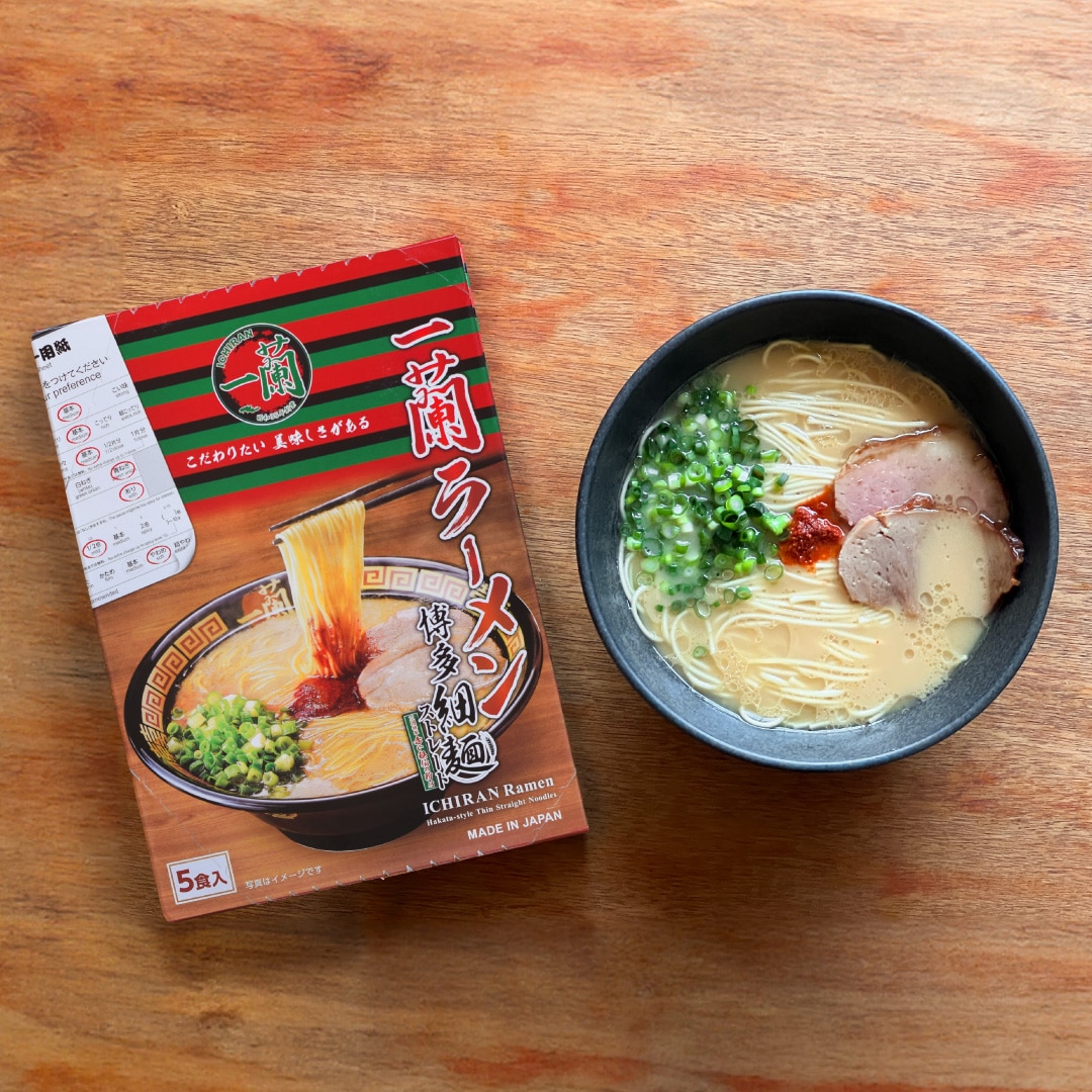 一蘭5食入り　4箱 ケース販売】一蘭ラーメン 博多細麺ストレート（5食入）×24箱