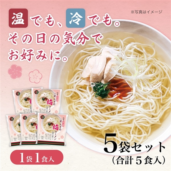 一蘭 太宰府梅ラーメン（1食入）×5袋