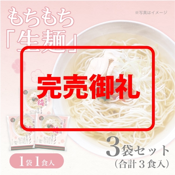一蘭 太宰府梅ラーメン（1食入）×3袋 | 夏は冷やしもおいしい