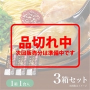 一蘭ラーメン 博多細麺ストレート こい味こってり（1食入）×3箱