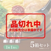 ＜＋100pt＞一蘭ラーメン 博多細麺ストレート こい味こってり（1食入）×5箱